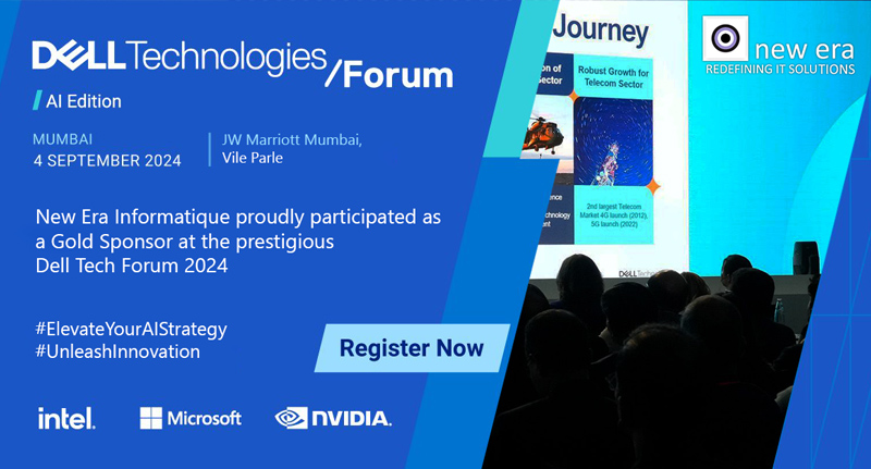 New Era Informatique proudly participated as a Gold Sponsor at the prestigious Dell Tech Forum 2024